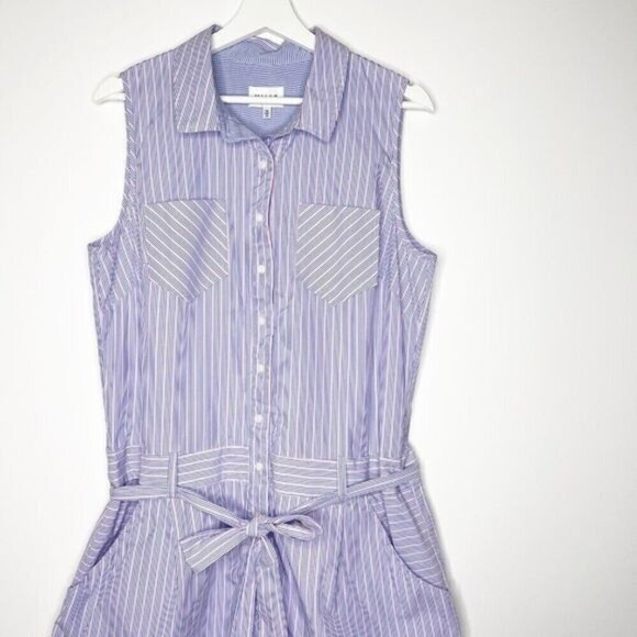 MILLY Striped Romper  - Picture 2 of 9